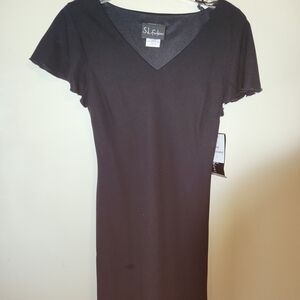 SL Fashions Black Mini Dress